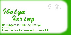 ibolya haring business card